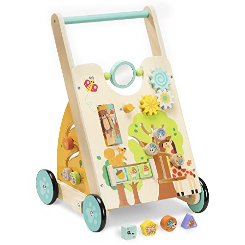 Andarilho de Madeira com Brinquedos NAVAIRIS Kw-Commerce - Móveis para bebês e crianças pequenas - andarilho, madeira, brinquedos