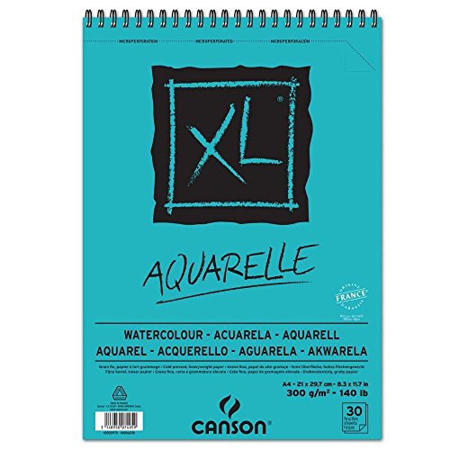Papel para Desenho e Artesanato CANSON XL Canson - Papel de arte e artesanato - papel desenho, artesanato, canson xl, aguarelas, grão fino, livre ácido
