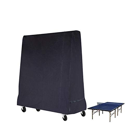Cobertura de Tela de Ténis de Mesa GURKKST Buzazz - Capas para móveis de exterior - preto, tela oxford, durável, 165x185x70 cm