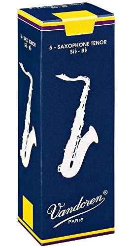 Caixa de 5 Canas Tradicionais Nº3 Para Saxofone Tenor VANDOREN VANDOREN - Acessórios para instrumentos de sopro de madeira - 5 canas, saxofone tenor, vandoren