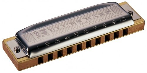 Harpa Hohner Blues Harp 532/20FxFX | Preto, Prateado Hohner - Acessórios para instrumentos musicais e orquestra - diatónica, 20 notas, blues, curva