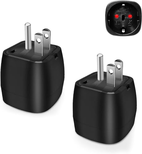 Adaptador de Viagem 2Pcs Tipo B Preto (Reino Unido) vutizal - Conversores e adaptadores de viagem - tipo b, universal, preto, 2 peças