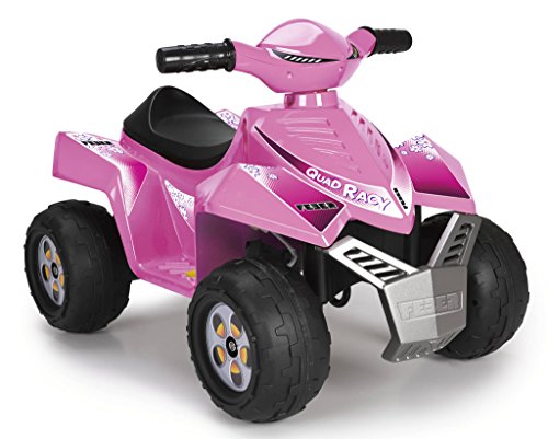 Mota Elétrica FEBER Quad Racy Pink (Idade Mínima: 3 - Até: 100 kg) FEBER - Veículos elétricos de passeio - 3 anos, 100 kg, acelerador, freio por corda