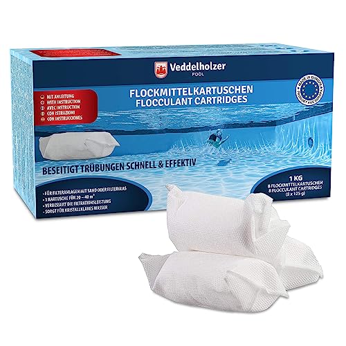 Floculantes VEDDELHOLZER 1 kg (8 unidades) Veddelholzer - Limpeza de piscinas e produtos químicos - floculante, veddelholzer, 1 kg, 8 unidades