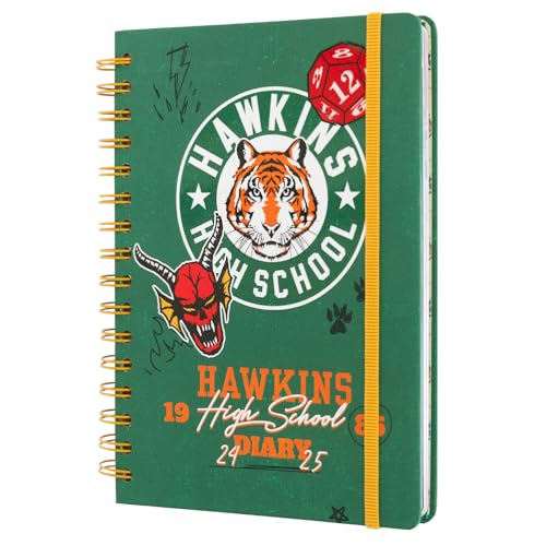 Agenda Escolar ERIK EDITORES Stranger Things (A5 - 2024/2025 - Semanal - 14.8x21cm) Grupo Erik - Calendários, organizadores e planejadores - agenda escolar, erik editores, stranger things, A5, anual, semanal