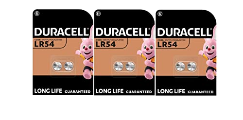 Pilhas DURACELL LR54 / LR1130 / V10GA / 189 / 191 Duracell - Baterias - alcalino, lítio-fosfato de zinco, preto, pack 6