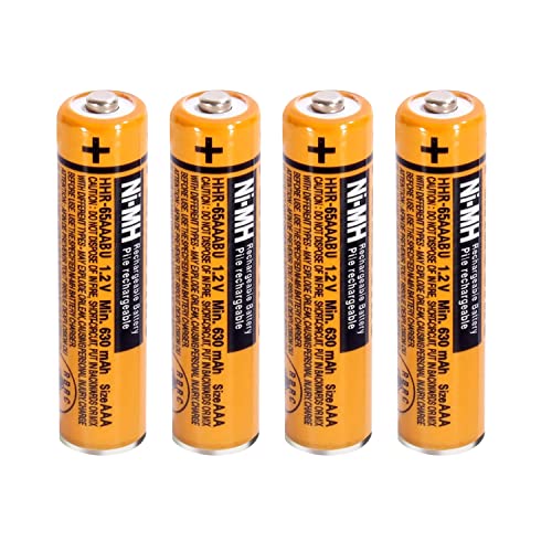 Pilha Recarregável PANASONIC AA 630mAh 1.2V KRIPOL - Baterias para telefone sem fio - 630 mAh, 1.2V, AAA, ion-lítio