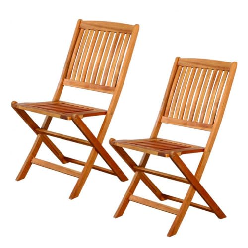 Conjunto de 2 Cadeiras de Jardim AKTIVE GARDEN (Preto - Poliéster) AKTIVE - Móveis de exterior - 2 cadeiras, jardim, preto, poliéster