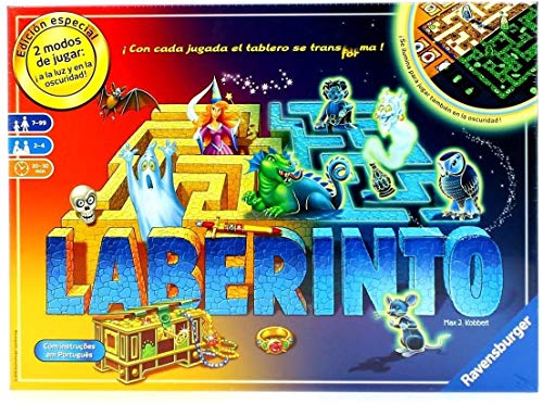 Jogo Educativo RAVENSBURGER LABYRINTH GLOW IN THE DARK Ravensburger - Jogos - jogo educativo, 3D, estratégia, brilhante na escura