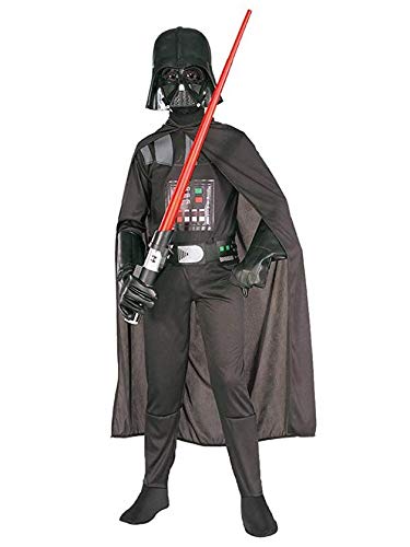 Fato de Menino STAR WARS Darth Vader Preto (Poliéster - Tam: 3 a 4 anos) Rubies - Fantasias - poliéster, capuz, máscara, 3-4 anos