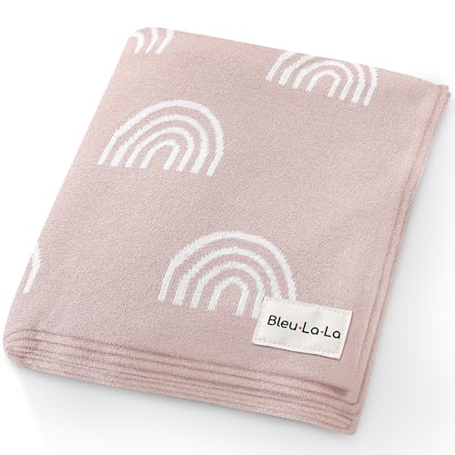 Manta Bleu La La 100% Algodão Rosa Arco-Íris Bleu La La - Roupa de cama e cama - algodão, rosa, arco-íris