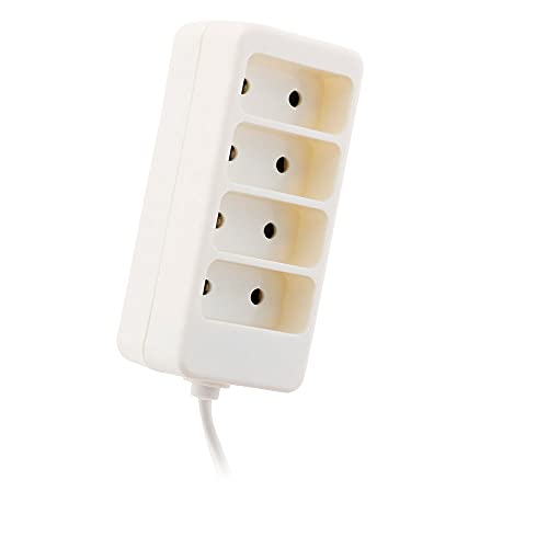 Extensão Elétrica CUC EXPLORER 4 tomadas Branco (1.5m) Hbf - Fios e cabos elétricos - 4 tomas, interruptor on/off, 15m, 1380W