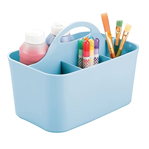 Caixa de Arrumação MDESIGN (Plástico - Azul) MetroDecor - Organizadores de mesa - plástico, azul