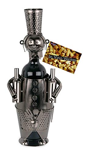 Porta-Garrafas de Vinho Brubaker | Aço Inoxidável BRUBAKER - Utensílios de Cozinha - porta garrafas, vinho, aço inoxidável