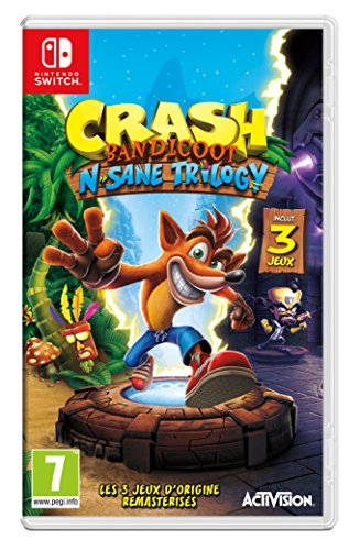 Crash Bandicoot N. Sane Trilogy (Nintendo Switch) ACTIVISION - Software de jogos de vídeo - crash bandicoot, n. sane trilogy, nintendo switch