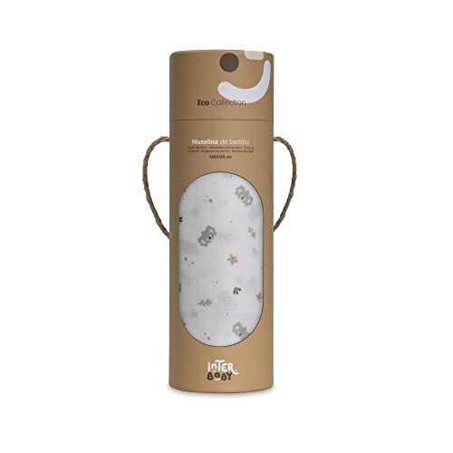Manta de Bebé INTERBABY Bambu (Branco - Algodão - 120 x 120 cm) Interbaby - Fraldas de pano e mantas de bebê - algodão, bambu, branco, macia, transpirável