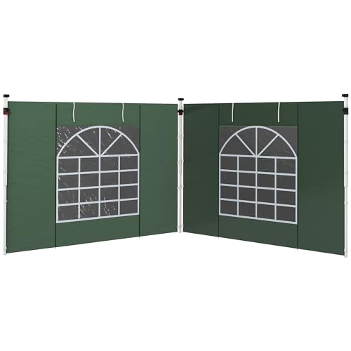 Painéis laterais Outsunny | 295 x 195 cm - verde Outsunny - Móveis de exterior - 295x195 cm, verde