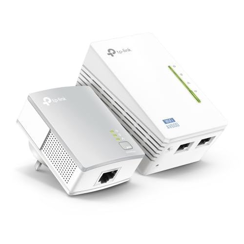 Powerline TP-LINK TL-WPA4220KIT (AV500 - N300) TP-Link - Adaptadores power over ethernet - av500, n300, tipo f, led duplo