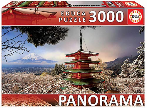 Puzzle 2D EDUCA BORRAS Monte Fuji y Pagoda Chureito EDUCA - Quebra-cabeças - puzzle, 2d, monte Fuji, pagoda chureito
