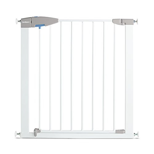 Porta de Segurança para Bebé LINDAM Sure Shut Branco (Altura Máx: 117 cm) Lindam - Portões para bebês e animais de estimação - fecho único, 117 cm, extensível, metálico