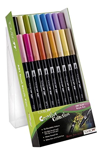 Marcadores TOMBOW Dual Brush Pen 18 Cores Multicor Tombow - Marcadores e marcadores de texto - dual brush pen, 18 cores, multicor