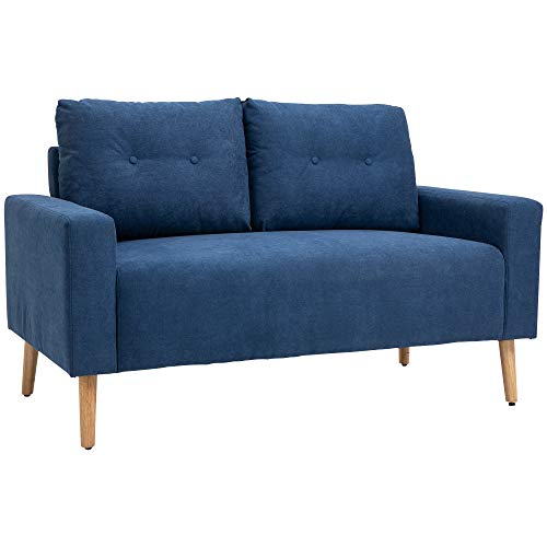 Sofá HOMCOM 02-0624 (Azul - 145 x 76 x 88 cm) HOMCOM - Sofás - azul, 145x76x88 cm