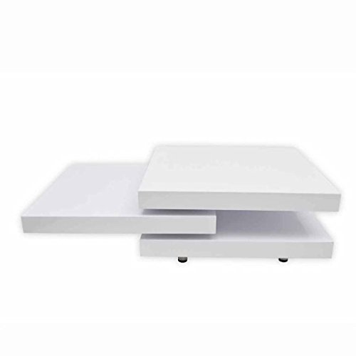Mesa de Centro VIDAXL (Branco - Melamina e MDF - 100x50x35 cm) vidaXL - Conjuntos de móveis - branco, melamina, MDF, 100x50x35 cm