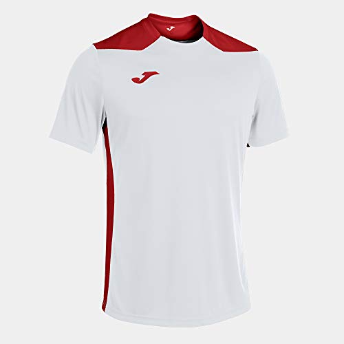 Camisola para Homem JOMA Branco e Vermelho (XXXL) Joma - Camisas e tops - manga curta, colar redondo, logotipo bordado, escudo vermelho-branco