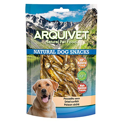 Arquivet Peixe seco - 350 gr Snacks naturais para Cão Arquivet - Petiscos para cães - 350g, proteína animal, poucas gorduras, alimento complementar