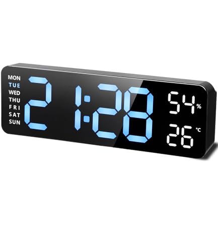 Relógio Despertador Digital com Temperatura YULUDO Yulado - Relógios despertadores - alarme, temporizador, lcd, pilhas aa