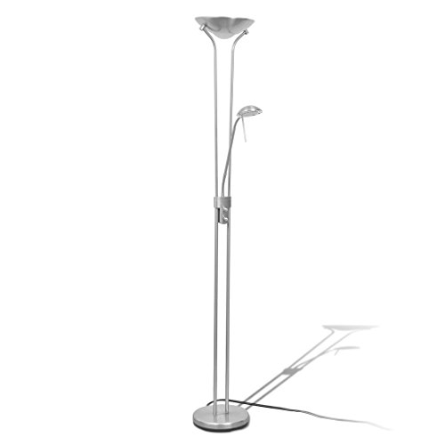 Lâmpada de Pé LED Regulável vidaXL | 10W - Preto vidaXL - Luminárias Decorativas - led, regulável, 10W, preto