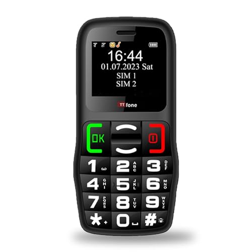 Telemóvel Senior TTfone TT220 (2.4'' - 2G - Preto) TTfone - Telemóveis - sénior, botões grandes, tecla SOS, 2G