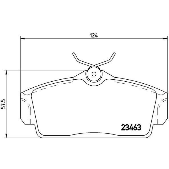 Conjunto de Pastilhas para Calipers BREMBO P56036 BREMBO - Sistema de freios de veículos motorizados - pastilhas, calipers, kit