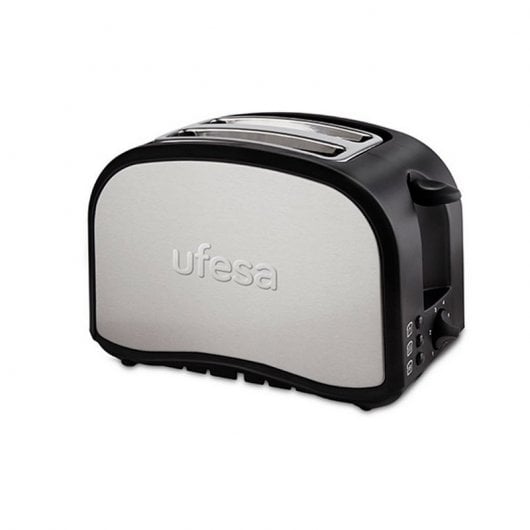 Torradeira UFESA TT7985 (2 fatias - 800 W) Ufesa - Eletrodomésticos de cozinha - 2 fatias, 800 w, bandeja recolhe migalhas, plástico