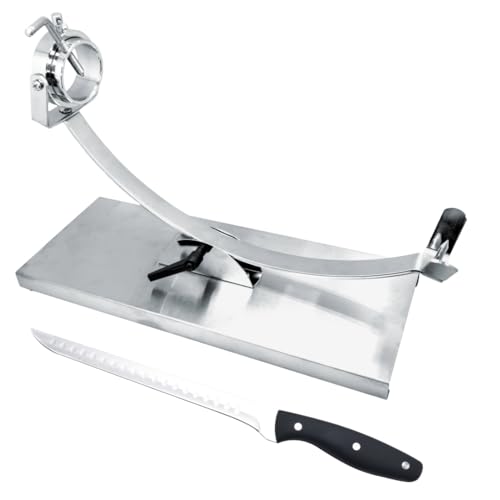 Suporte para Presunto e Carne NERTHUS Fij 1448 Find It Import & Export S.L. - Tábuas de corte - aço inoxidável, 20 cm, 1 kg, cabeça giratória