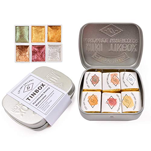 Jogo de Artesanato para Pintar CSY ART SUPPLIES 100 Peças CSY art gallery - Meios de pintura - artesanato, pintar, acuarela, folhas de papel, tubos de tinta