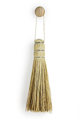 Escova de Arrumação Redonda em Madeira Natural - 25 Cm Mendi - Vassouras - madeira natural, escova redonda, 25 cm