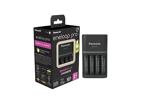 Carregador Eneloop Pro Smartplus para Baterias Recarregáveis ENELOOP - Carregadores de bateria de uso geral - carregador, eneloop pro smartplus, baterias recarregáveis, aa, AAA, temporizador individual