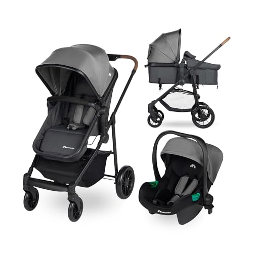 Carrinho de Bebé Individual BEBE CONFORT Haze Trio Cinzento Dorel juvenile - Carrinhos de bebê - cinzento, alumínio