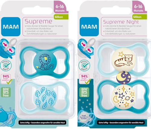 Chupeta MAM Silicone 4 Unidades (0.5-1 anos) MAM Baby - Chupetas e mordedores - silicone, 4 unidades, bico fino, design ventilado