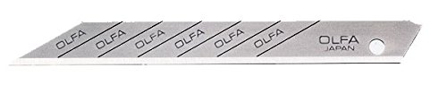 Conjunto de 10 Cortes para Troçar OLFA Cutter Olfa - Lâminas de cortador e raspador - 10 cortes, 30º, ponto afiado, longa vida útil