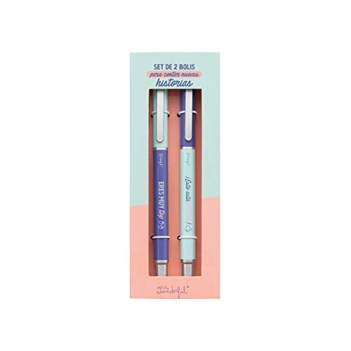 Conjunto de Canetas MR. WONDERFUL (Multicor) Mr. Wonderful - Canetas - multicor, tinta azul, tinta preta, motivador