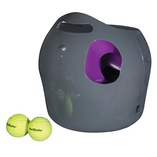 Lançador de Bolas PETSAFE Automatic Ball Launcher (Cinzento) Petsafe - Brinquedos para cães - lançador, bola, pet-safe, automático, cinzento