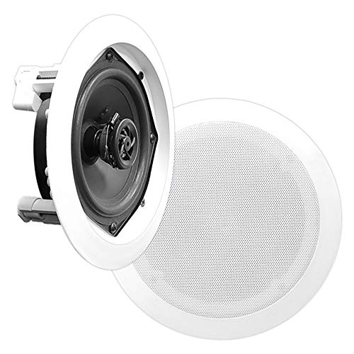 Coluna PYLE PDIC61RD (Branco - 6.5'' - 200W) PYLE - Alto-falantes - branco, 6.5 polegadas, 200w