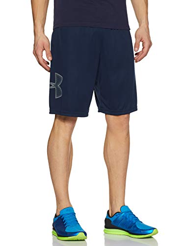 Calções para Homem UNDER ARMOUR Tech Graphic Azul para Fitness (L) Under Armour - Calções - homem, fitness, azul, tech graphic
