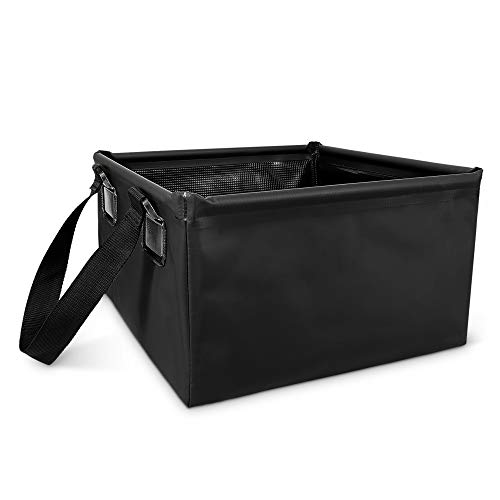 Caixa de Campismo NAVARIS (Plástico - Preto) Kw-Commerce - Baldes - plástico, preto, 1,5 litros, plegável