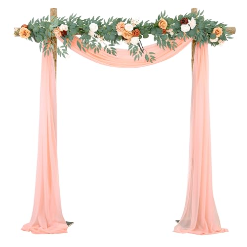 Arco de Casamento POMELONE 75 x 600 cm - Rosa Pomeloone - Fitas e cortinas de festa - 75x600 cm, rosa, ajustável, 320 g