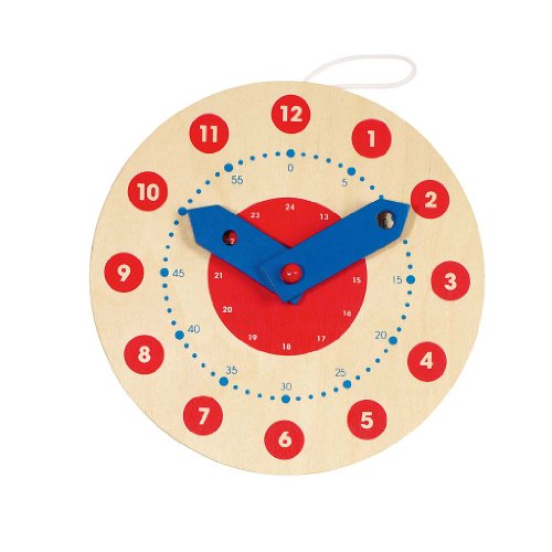 Brinquedo Didático Goki Wooden Learning Clock | Madeira Goki - Brinquedos educativos - brinquedo didático, madeira, horas, minutos