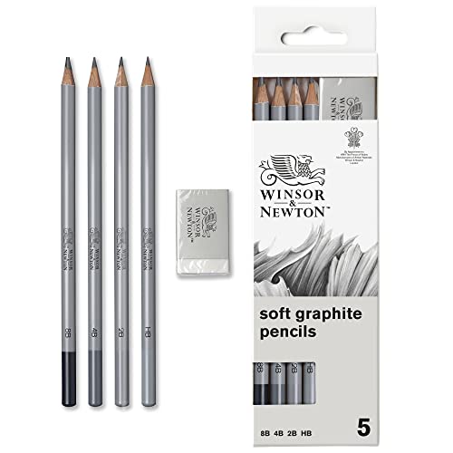 Lápis de Carvão WINSON AND NEWTON Soft (4 Unidades) 
Marca:
Winsor & Newton
 - Lápis - desenho, esboço, 4 unidades