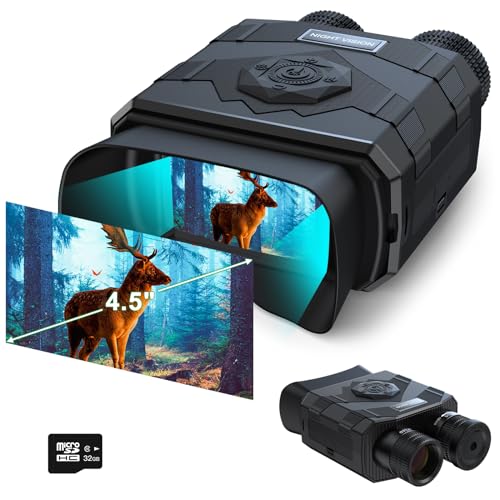 Binóculos de Noite com Visão Noturna 1080P Prismáticos Digital Profey - Binóculos - visão noturna, ampliação digital, iluminação infravermelha, 400-500 metros